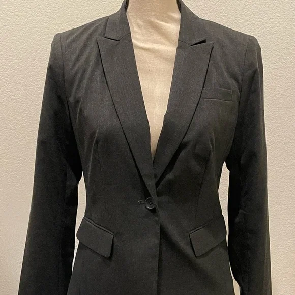 Banana Republic Grey Business Fitted Blazer - Picture 1 of 5